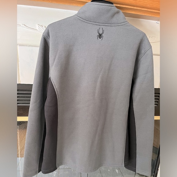 Spyder Men's District Full Zip Black & Gray Jacket SZ L. - Picture 7 of 7